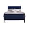 Global Furniture Usa Traditional Glam Rich Blue W /LED Charlie Blue Full Bed With Led 2921 - alternate 1